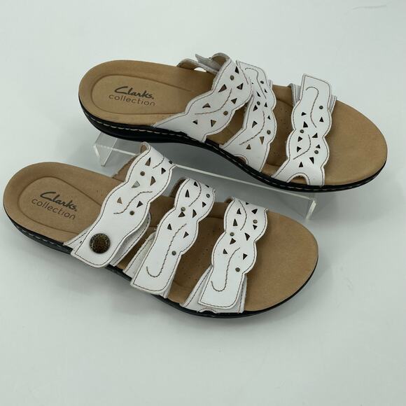 Clarks Shoes - Clarks Collection Women’s Kitly Walk Slide Sandals, Sz. 7.5M Comfort Adjustable